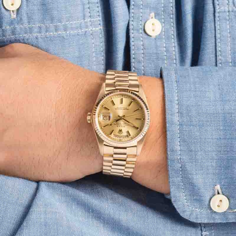 Used Rolex President 18038 Champagne Dial