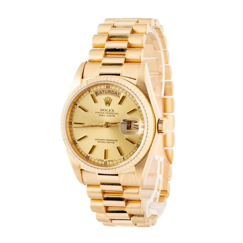 Used Rolex President 18038 Champagne Dial
