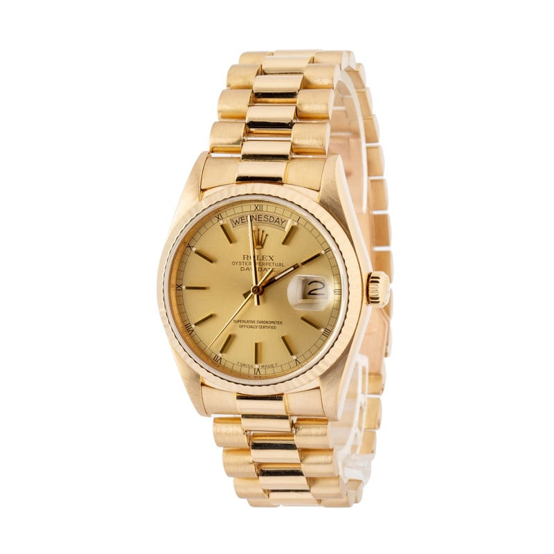 Used Rolex Day-Date 18038 Champagne