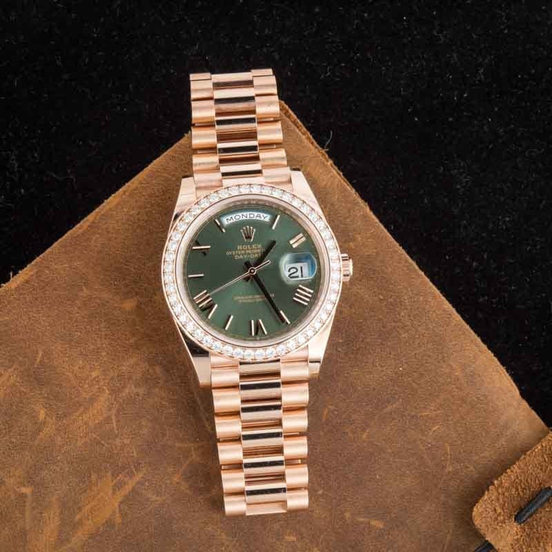 Rolex Day-Date 40 Ref 228345 Olive Green Dial
