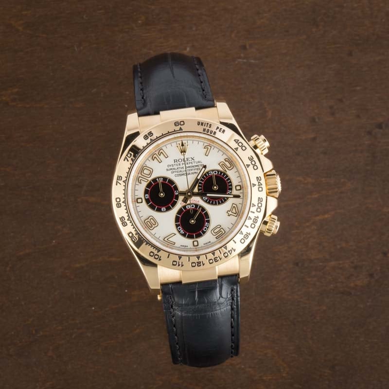 Pre-Owned Rolex Daytona 116518 Ivory Arabic Dial