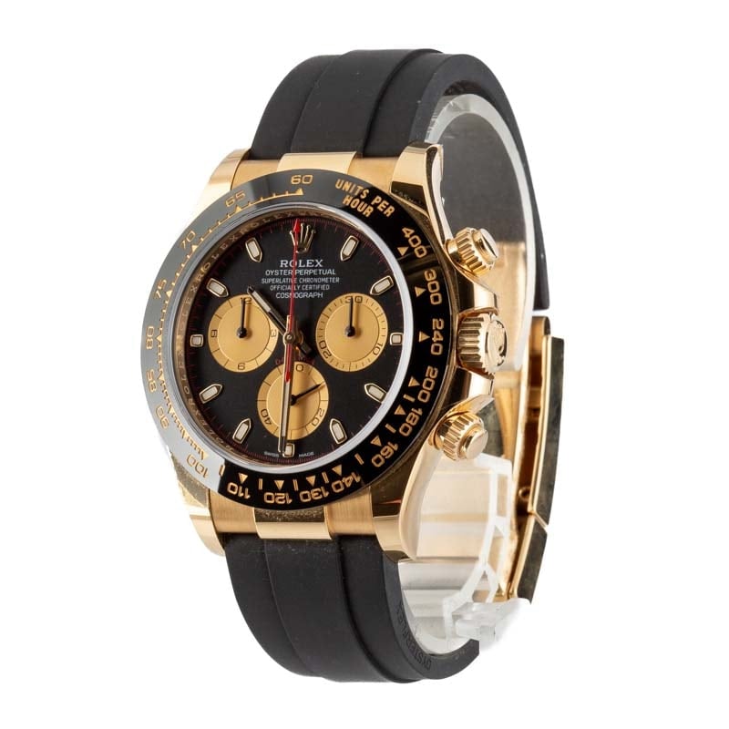 Rolex Daytona 116518 Yellow Gold on Oysterflex