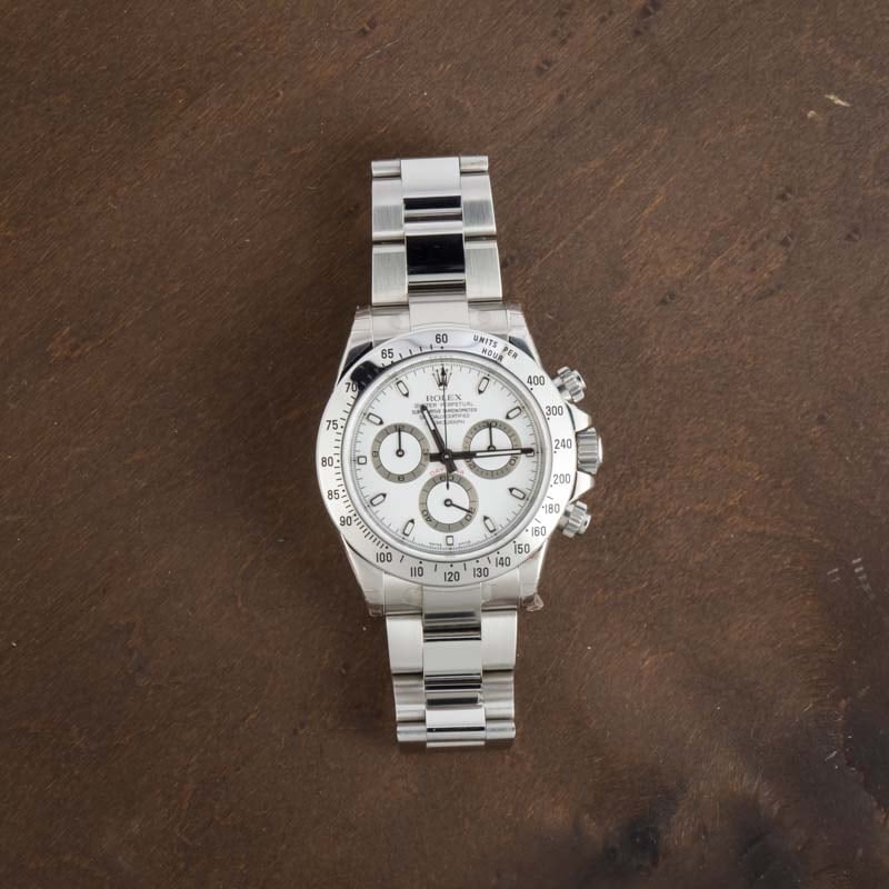 Pre-Owned Rolex Daytona 116520 White Dial