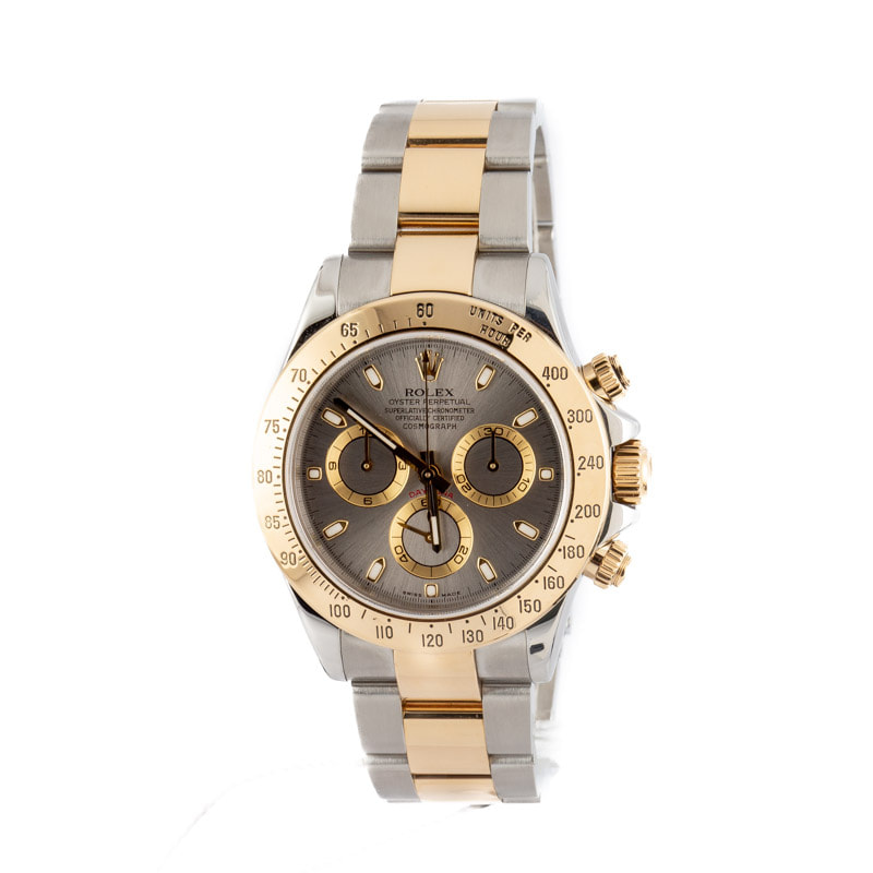 Pre-owned Rolex Daytona Ref 116523 Slate Dial