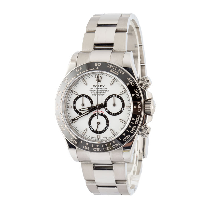 Used Rolex Daytona Ceramic Bezel 126500 White Dial