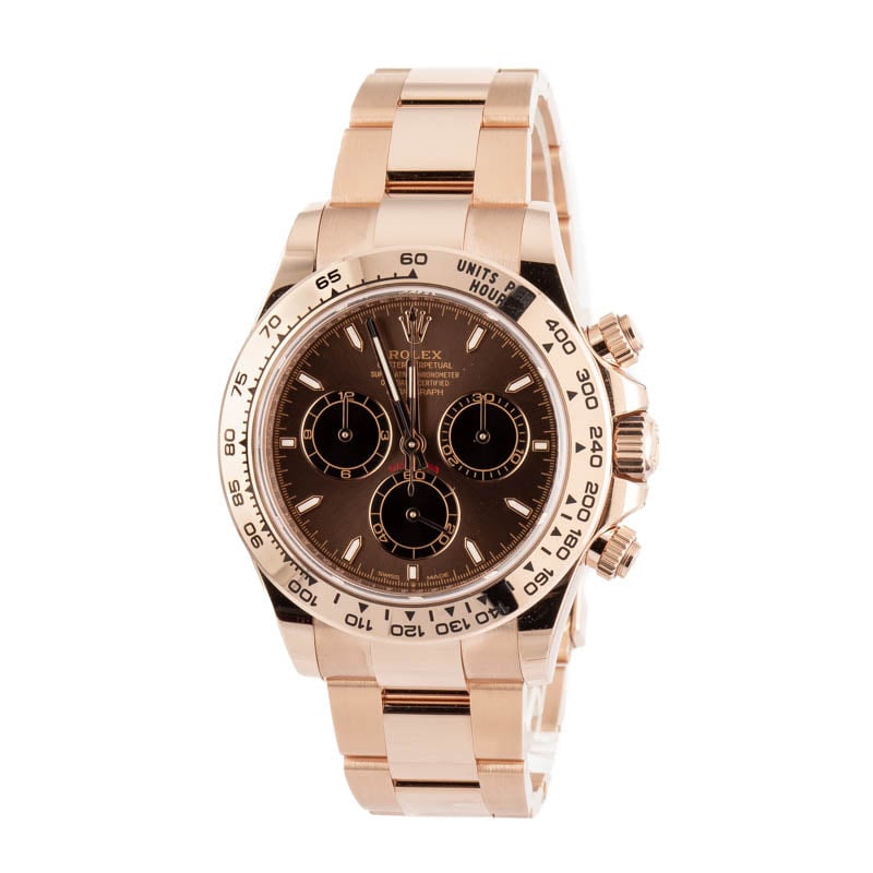 Rolex Daytona Ref 126505 18k Everose Gold Chocolate Dial