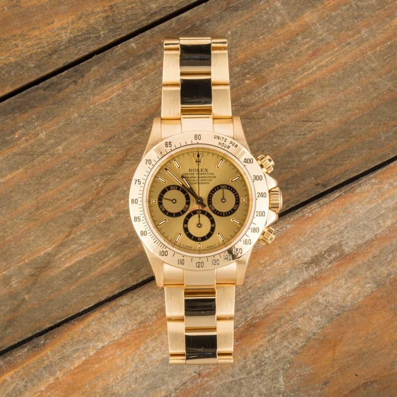 Rolex Daytona Zenith Gold 16528