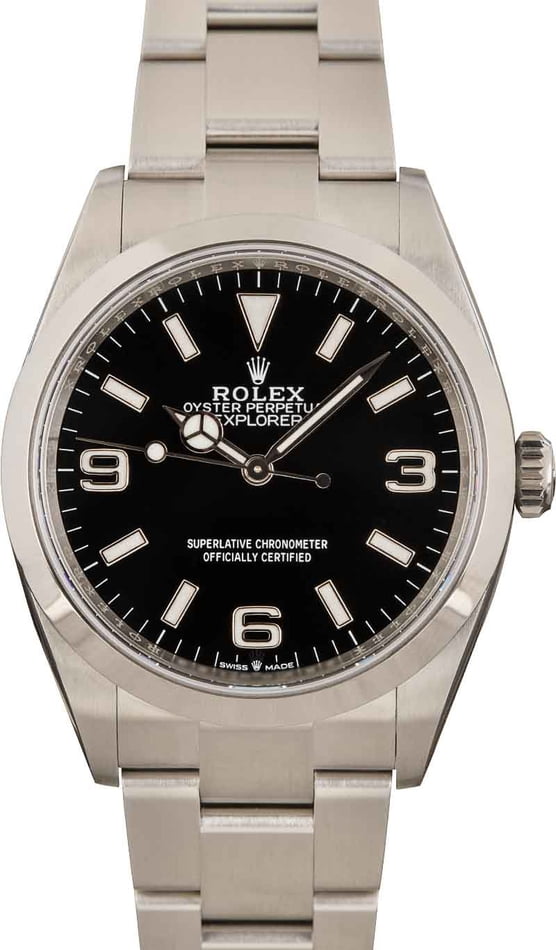 Rolex Explorer 124270 Black Arabic Dial