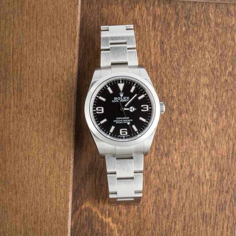 Used Rolex Explorer Ref 214270 Black Dial