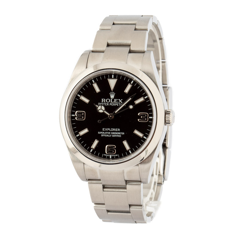 Rolex Explorer 214270 Mark I Black Arabic Dial