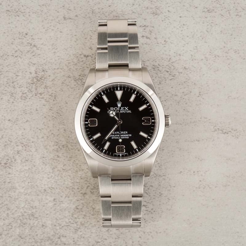 Rolex Explorer 214270 Black Mark I Dial