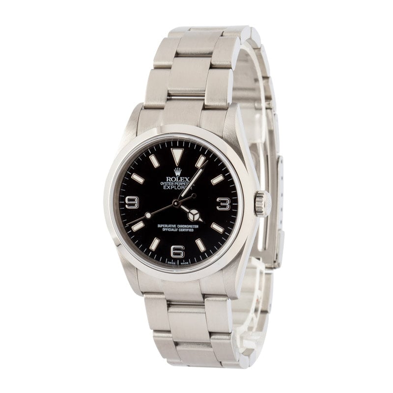 Used Rolex Explorer Ref 114270 Stainless Steel Oyster