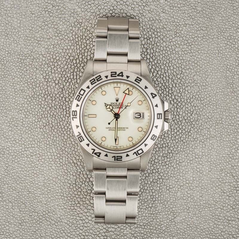 Vintage Rolex Explorer II 16550 Stainless Steel