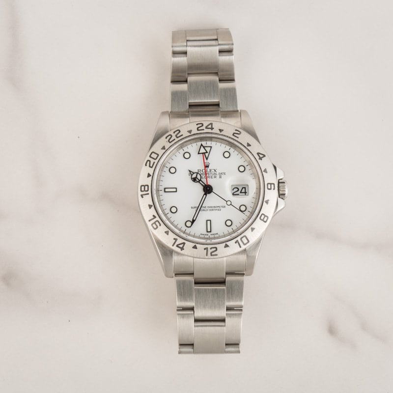 Rolex Explorer II Ref. 16570 White Polar Dial