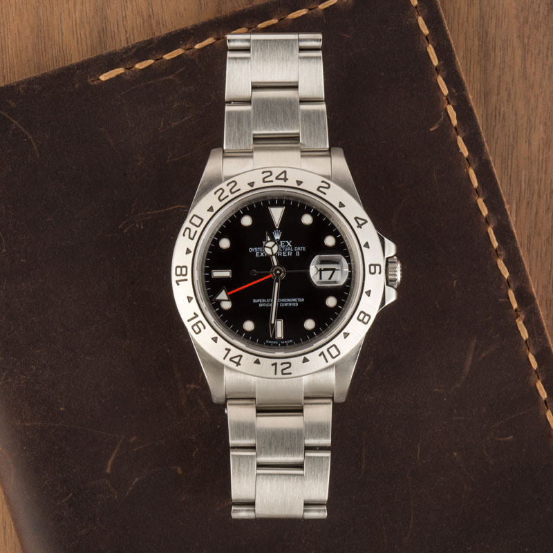 Buy Used Rolex Explorer II 16570 Bob s Watches Sku 162180