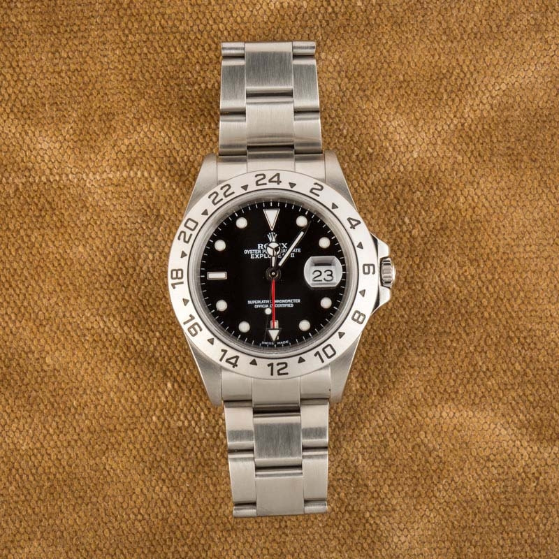Rolex Explorer II Ref 16570 Black Dial