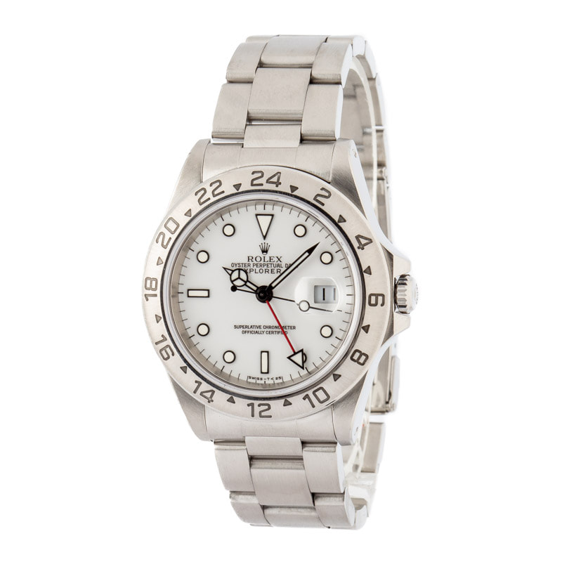 180674 Rolex Explorer II Ref 16570 White Polar Dial