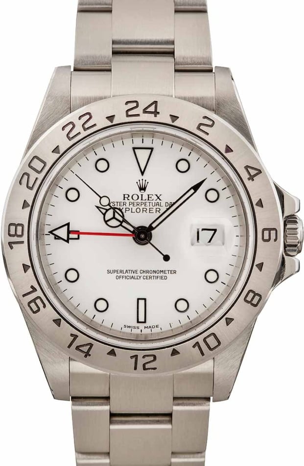 Image of Rolex Explorer II 16570 Polar White Dial