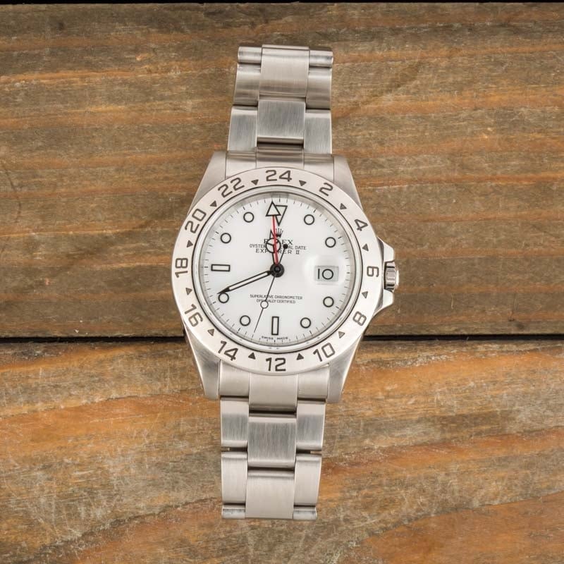 Rolex Explorer II 16570 Polar Dial