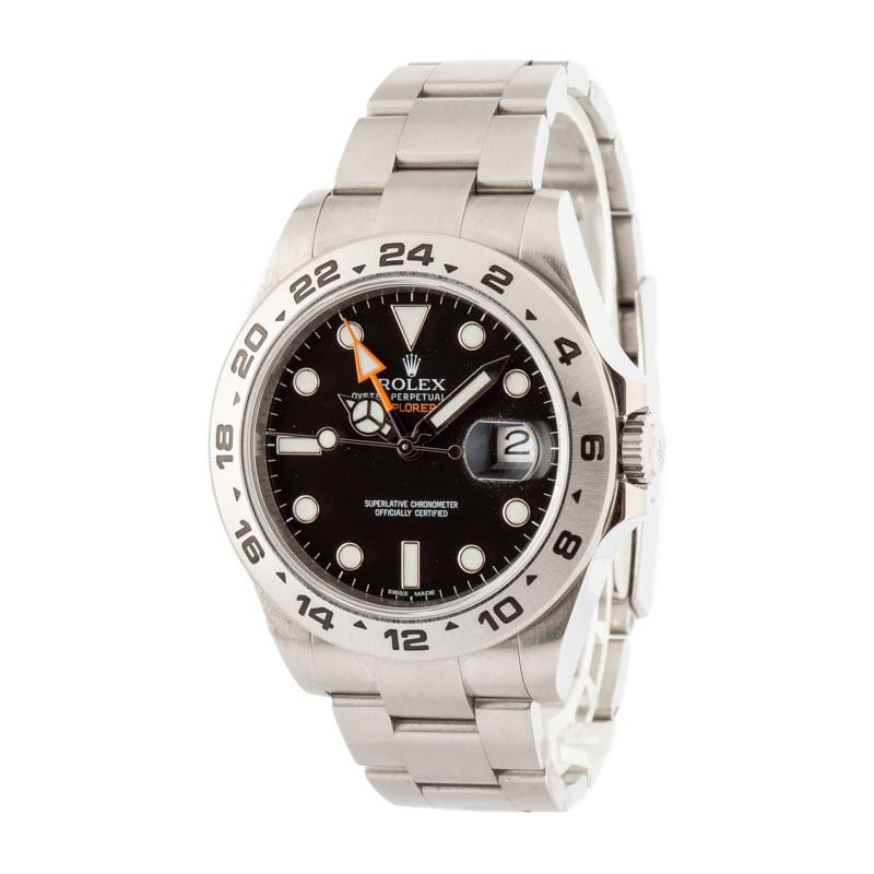 Rolex Explorer II Ref 216570 Black Chromalight Dial