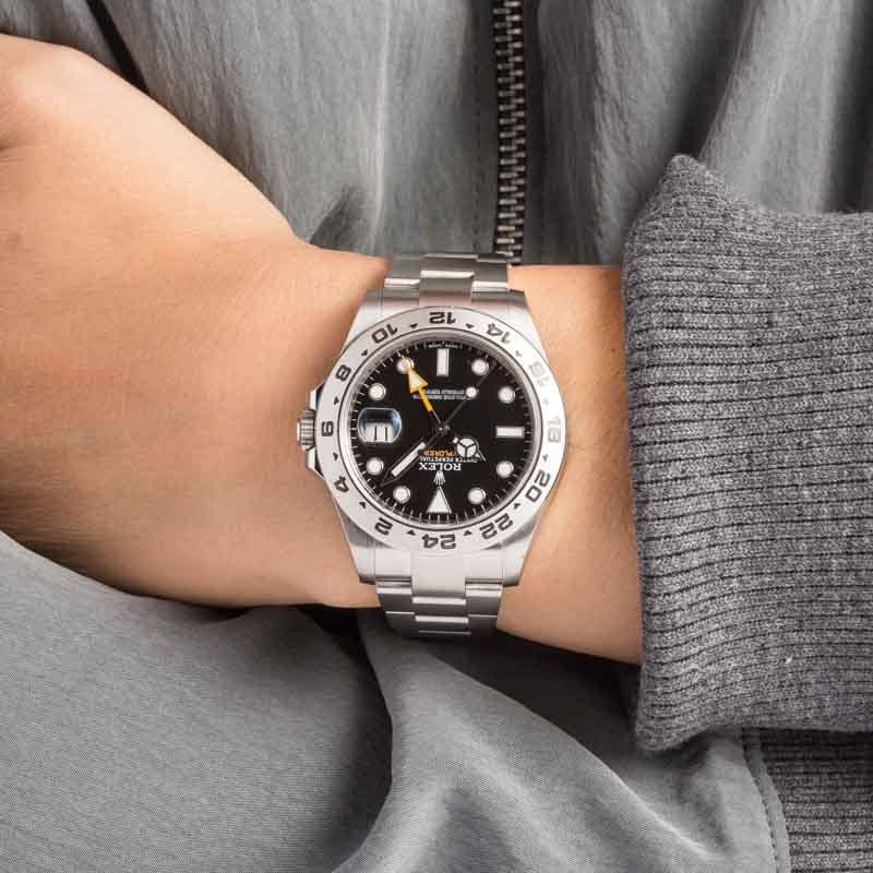 ロッキー Rolex 216570 Explorer II with White Dial (New Old Stock