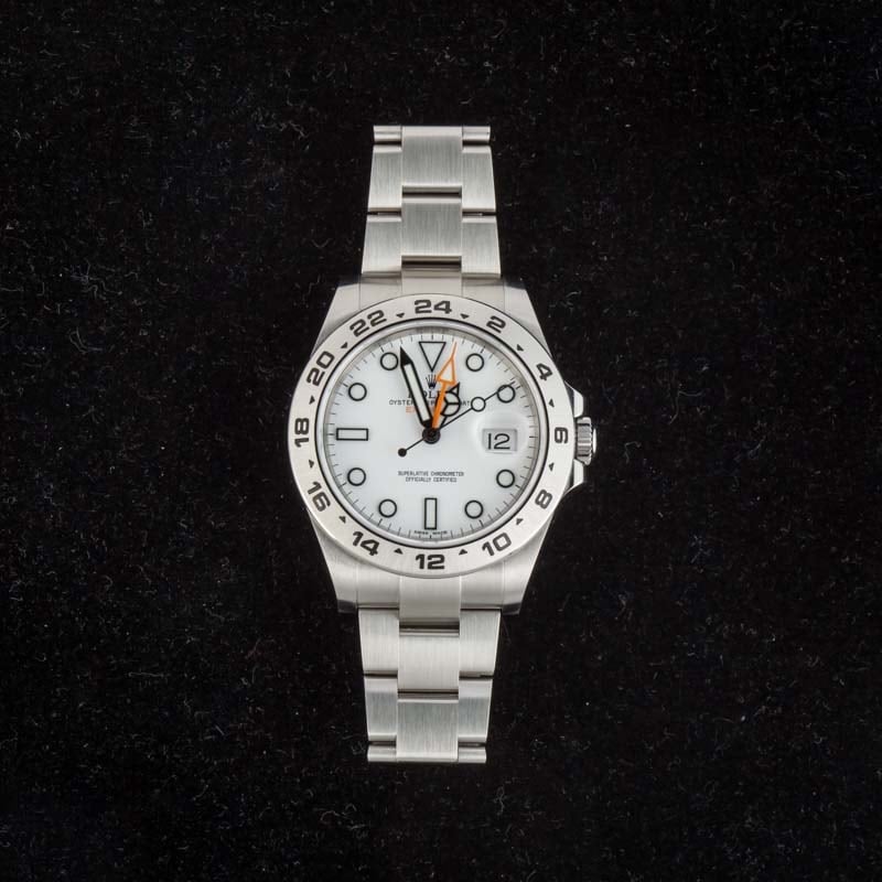 Rolex Explorer II Ref 216570 White Dial