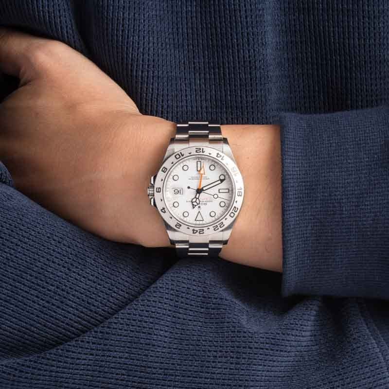 Rolex Explorer II ref 226570 White Chromalight Dial