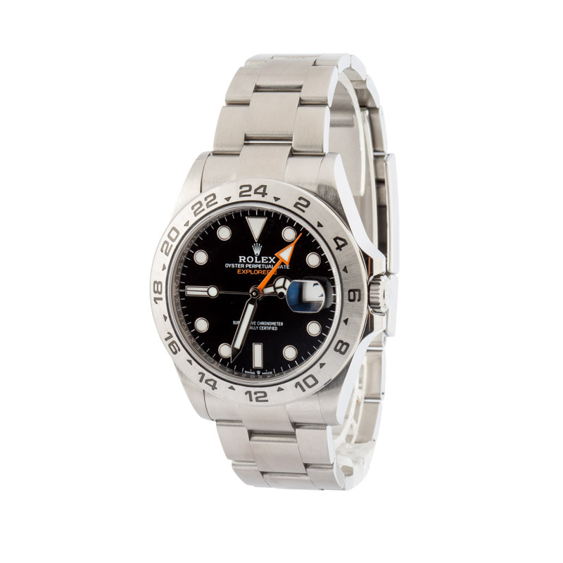 183324 Men's Rolex Explorer II Ref 226570 Black Dial