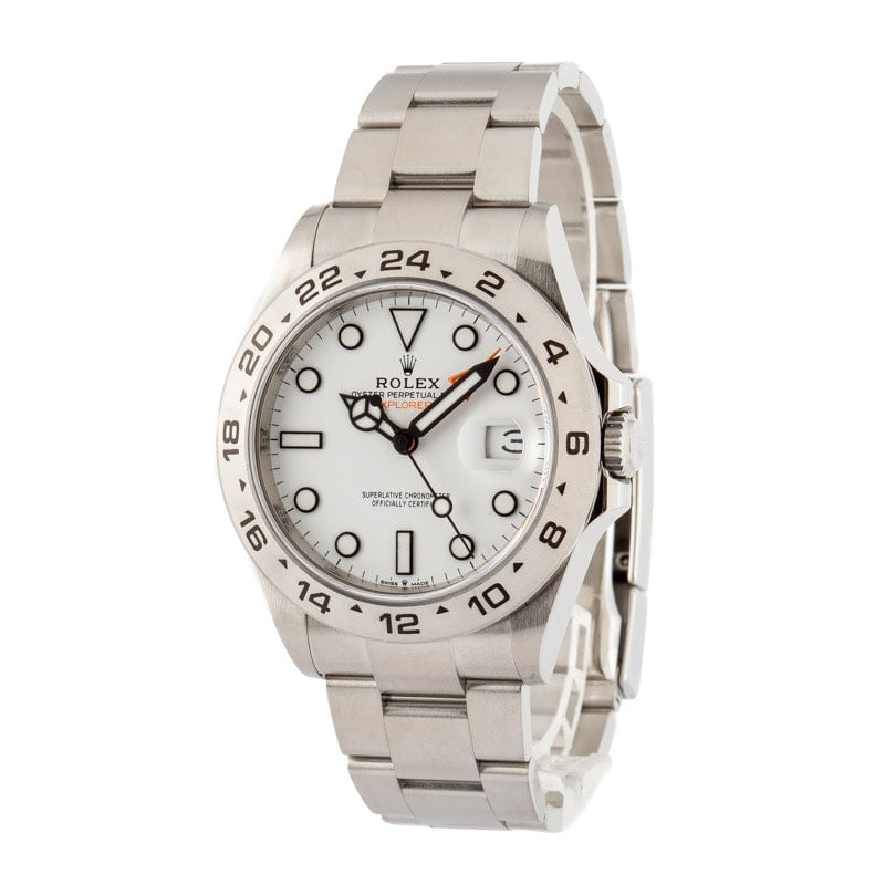 Rolex Explorer II ref 226570 White Dial