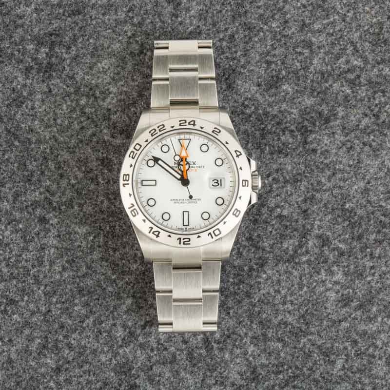 Rolex Explorer II 226570 White Chromalight Dial