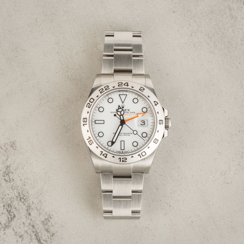 Rolex Explorer II ref 226570 White Dial