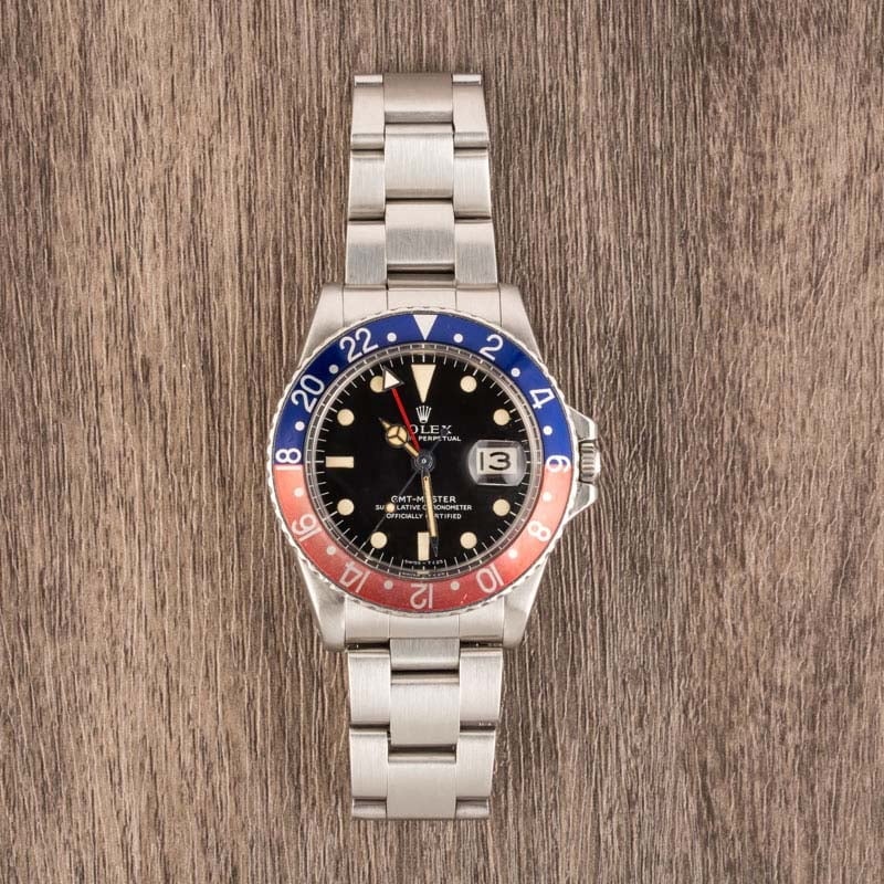 Vintage Rolex GMT-Master 1675 Steel Oyster