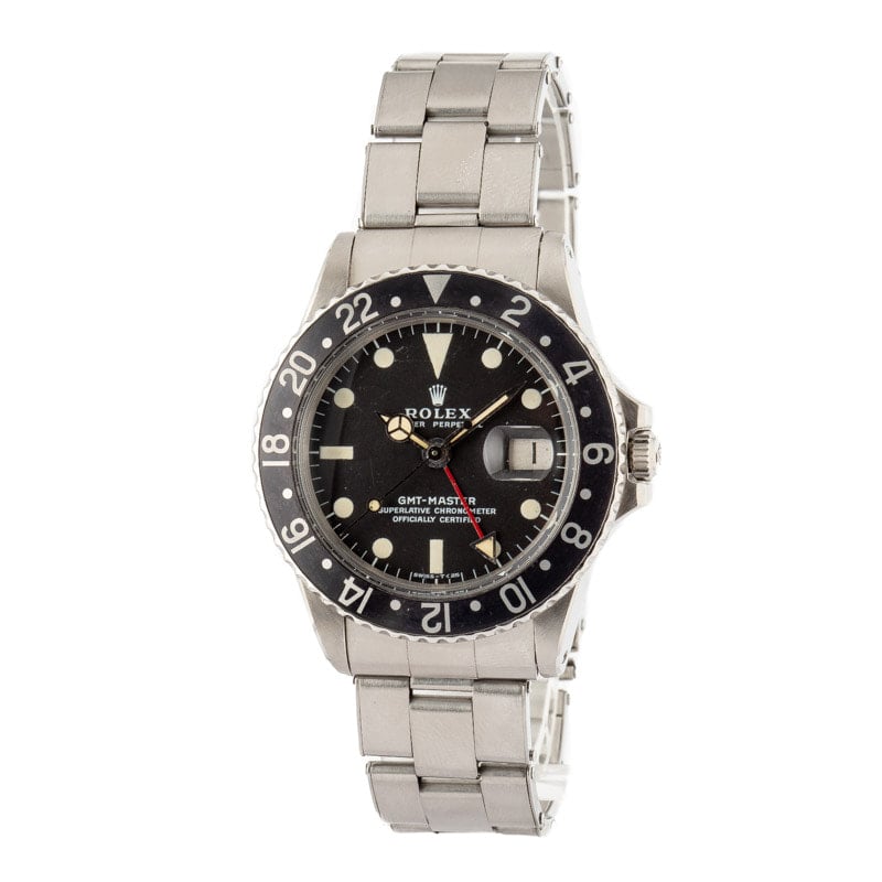 Vintage 1973 Rolex GMT-Master 1675 Stainless Oyster