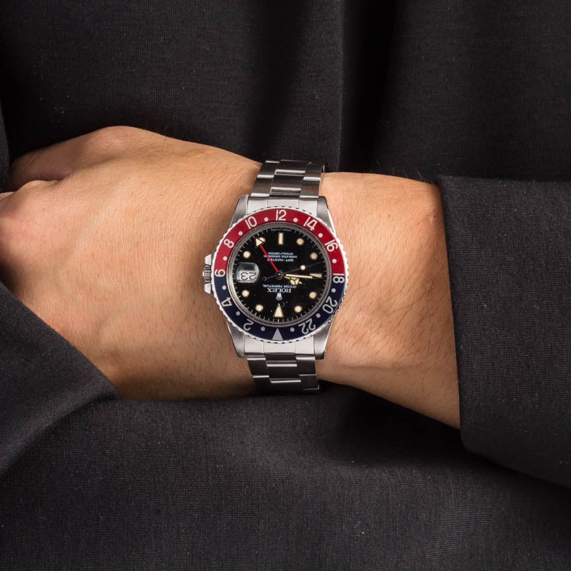 Vintage Rolex GMT-Master Ref 16750 Spider Dial