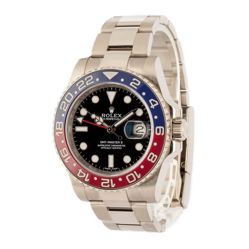 Rolex GMT-Master II Ref 116719 18k White Gold Pepsi