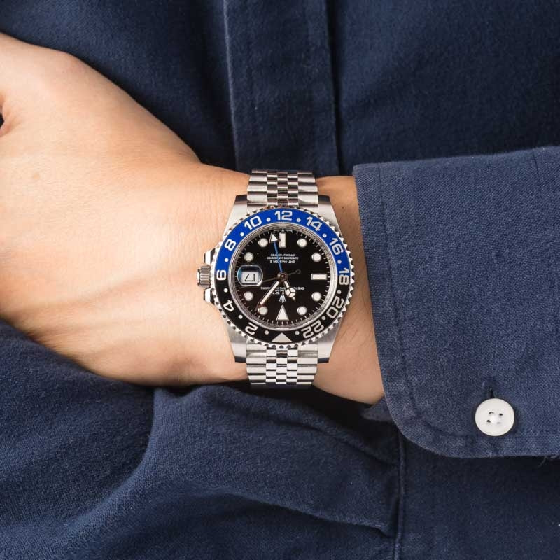 183421 Pre-owned Rolex GMT-Master II Ref. 126710 Batgirl