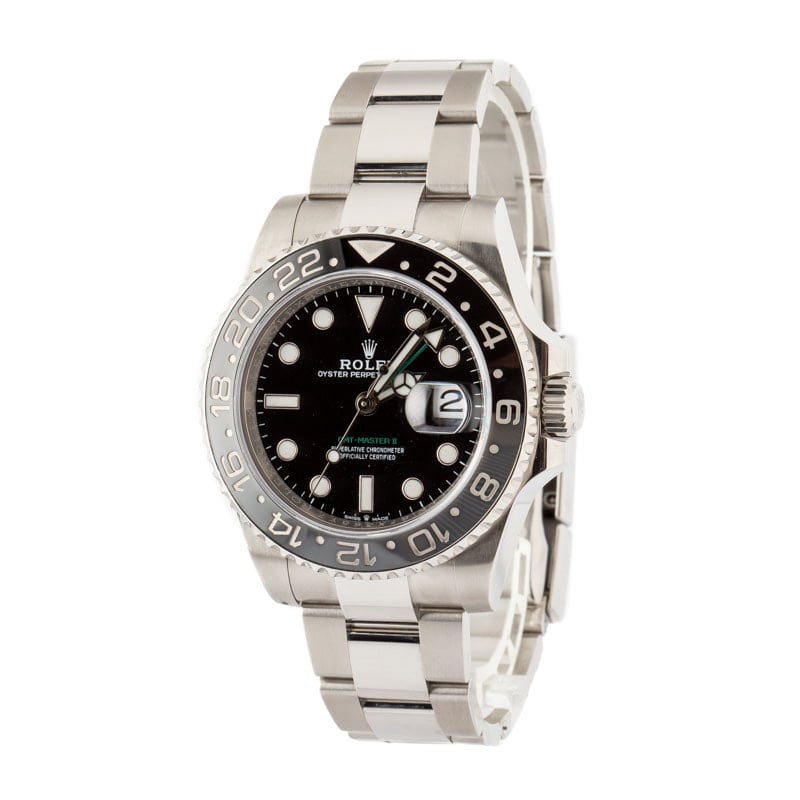 Pre-owned Rolex GMT-Master II ref 126710GRNR Stainless Steel