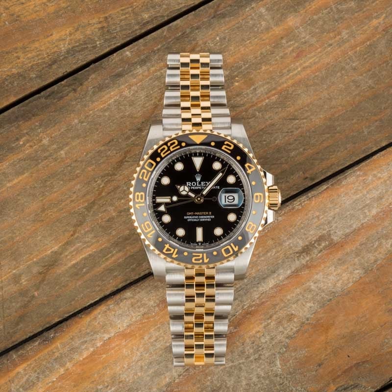 Rolex GMT-Master II Ref 126713GRNR Stainless Steel & 18k Yellow Gold