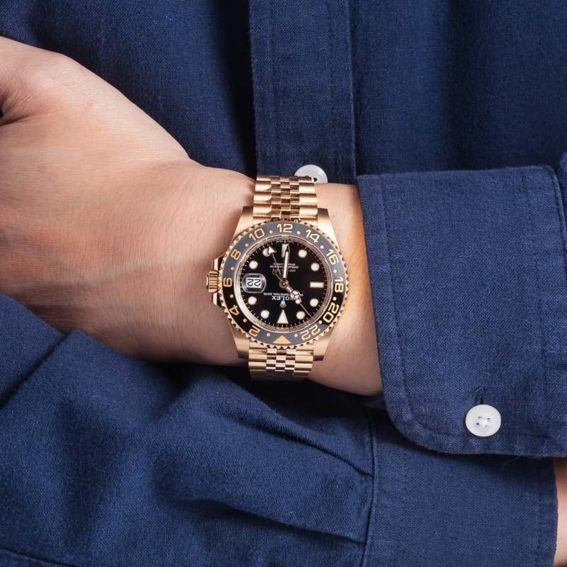 Rolex GMT-Master II Ref 126718 18k Yellow Gold Jubilee