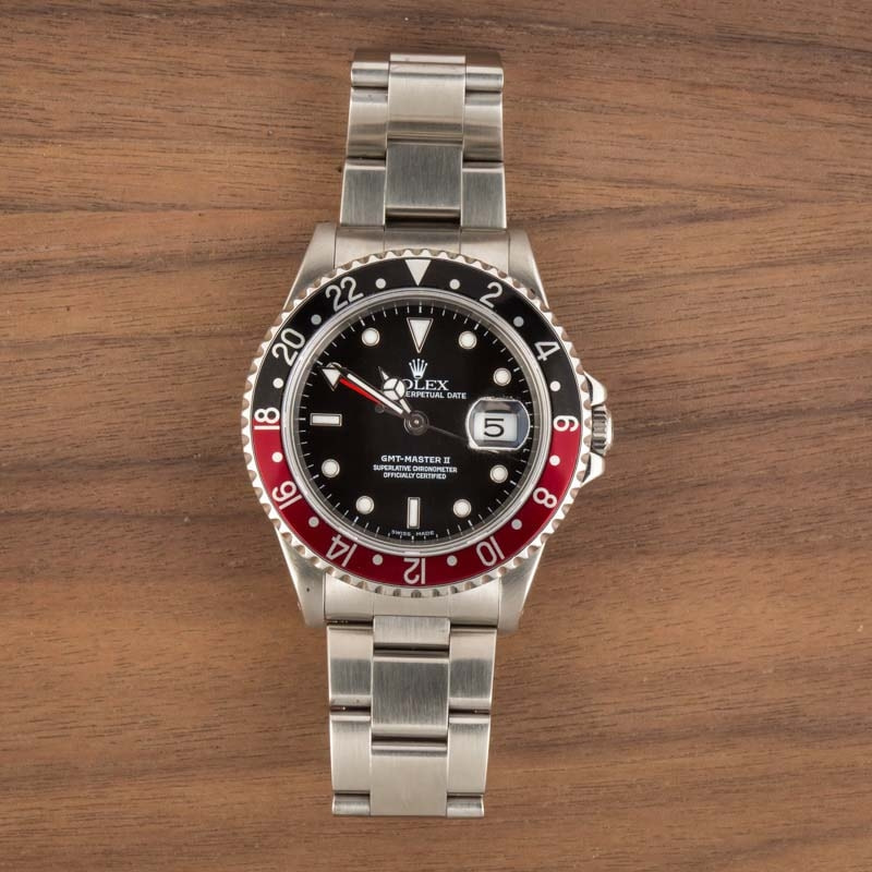 Pre-Owned Rolex GMT-Master II Ref 16710 Coke Bezel