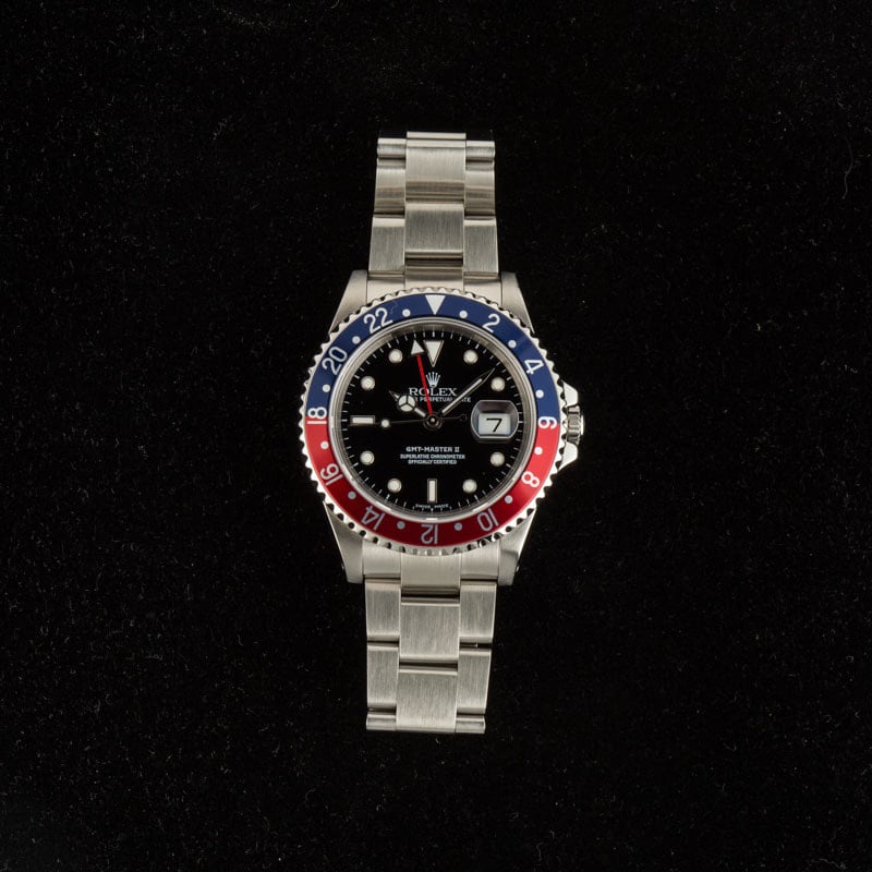 Pre-Owned Rolex GMT-Master II Ref 16710 Pepsi
