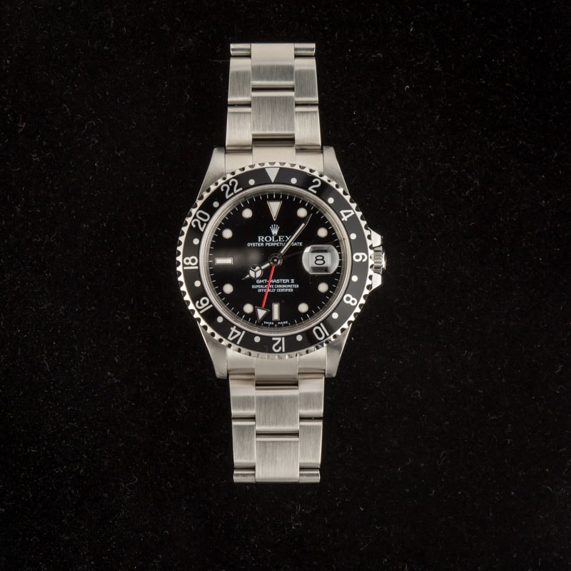 Used Rolex GMT-Master II ref 16710 Black Dial