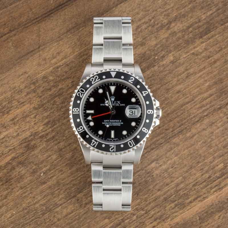 Rolex GMT-Master II Ref 16710 Stainless Steel Black Dial