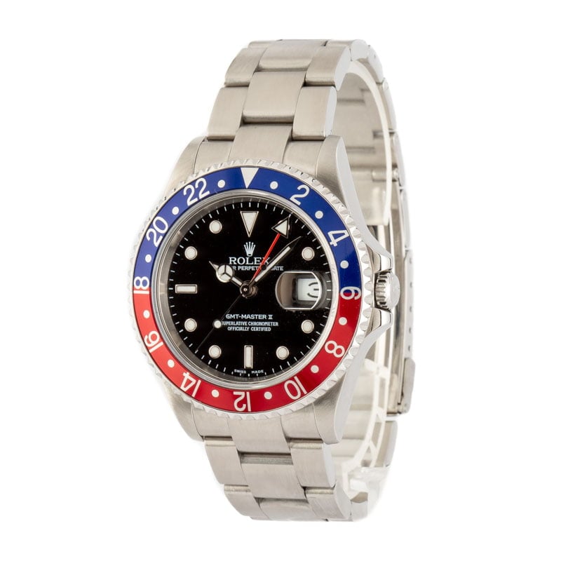 Rolex GMT-Master II Ref 16710T Pepsi Bezel Insert