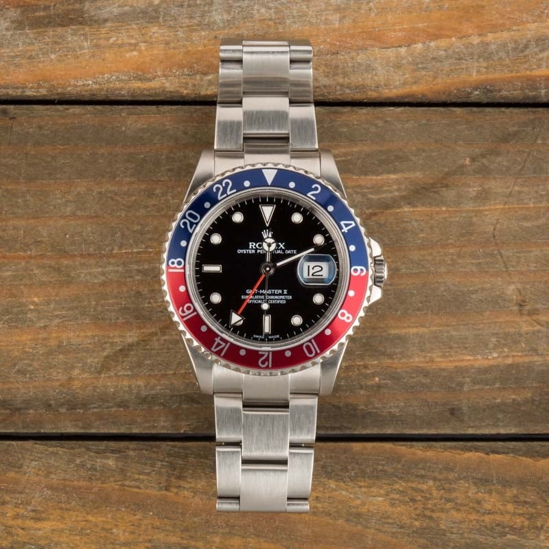 Mens Rolex GMT-Master II 16710 Pepsi