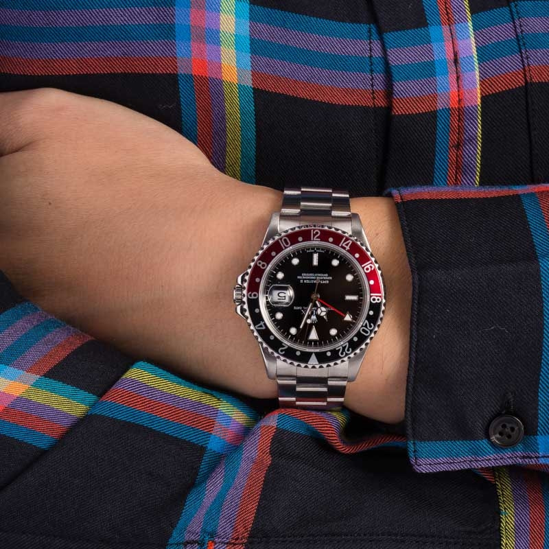 Pre-Owned Rolex GMT-Master II Ref 16710 Coke Bezel