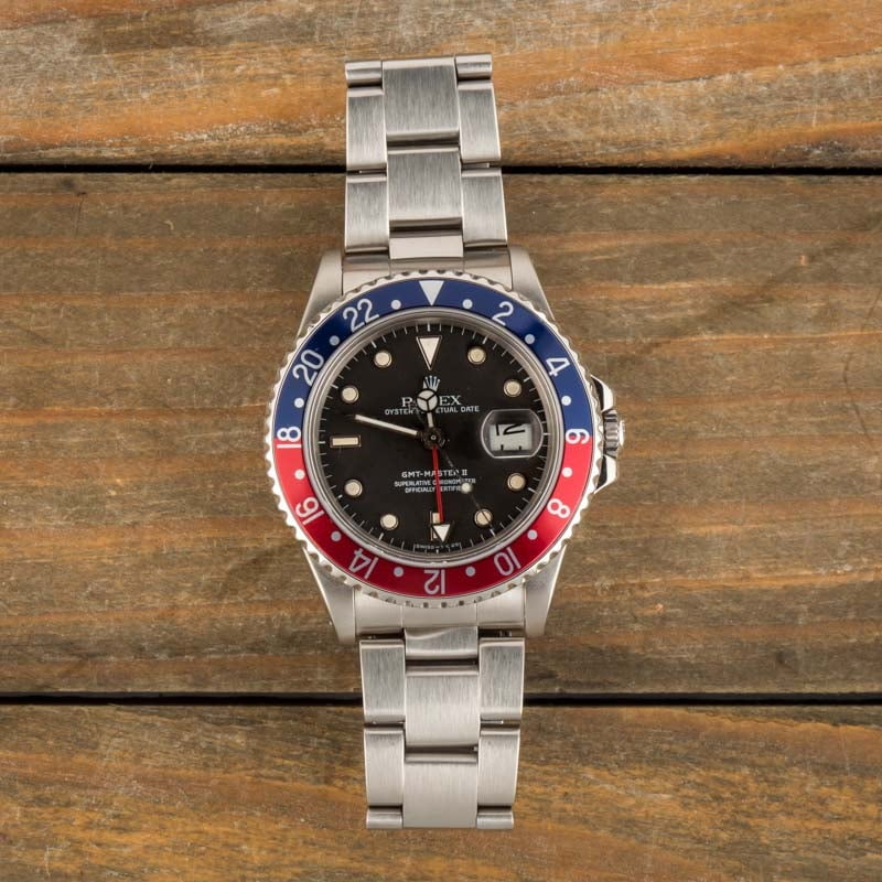 Rolex GMT-Master II Ref 16710 Red & Blue Pepsi