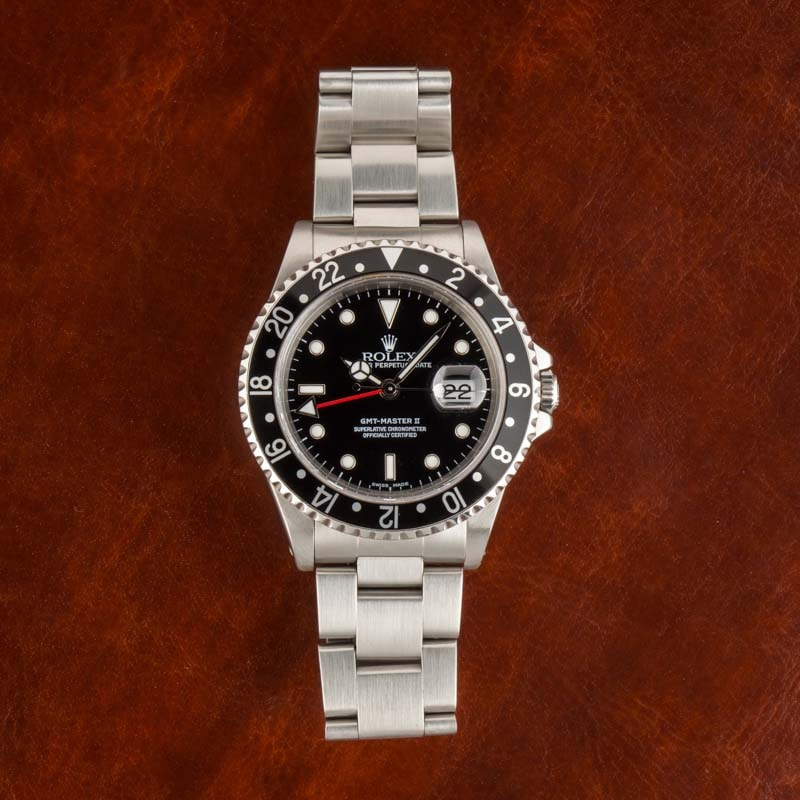 Rolex GMT-Master II Ref 16710 Black Dial