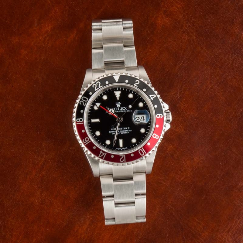 Rolex GMT-Master II Ref 16710 Red & Black Coke