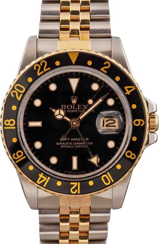 Image of Pre-Owned Rolex GMT-Master 16753 Black Dial